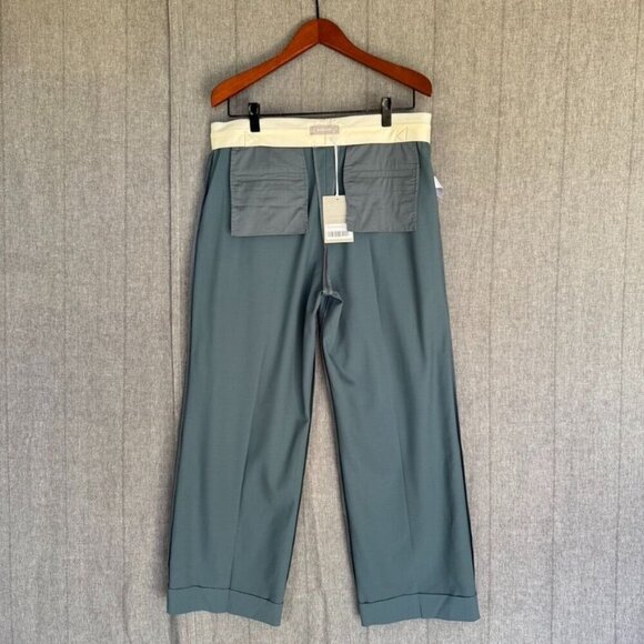 Everlane The ’80s Italian Wool Straight Leg Pleat Front Trousers Plus Size 14 - Picture 9 of 14